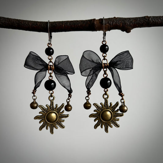 Bow Sun Earrings