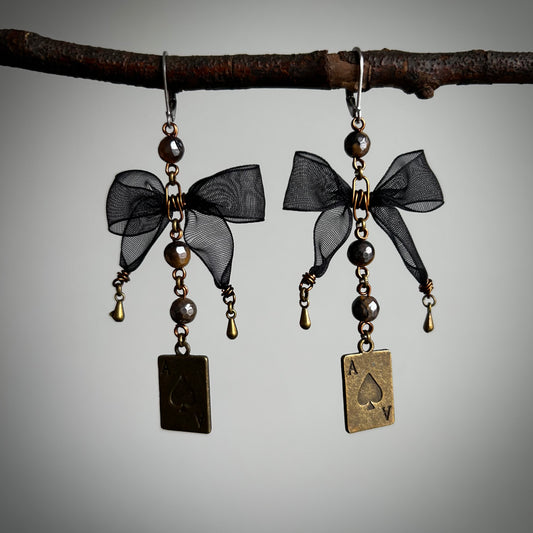 Ace Bow Earrings 1