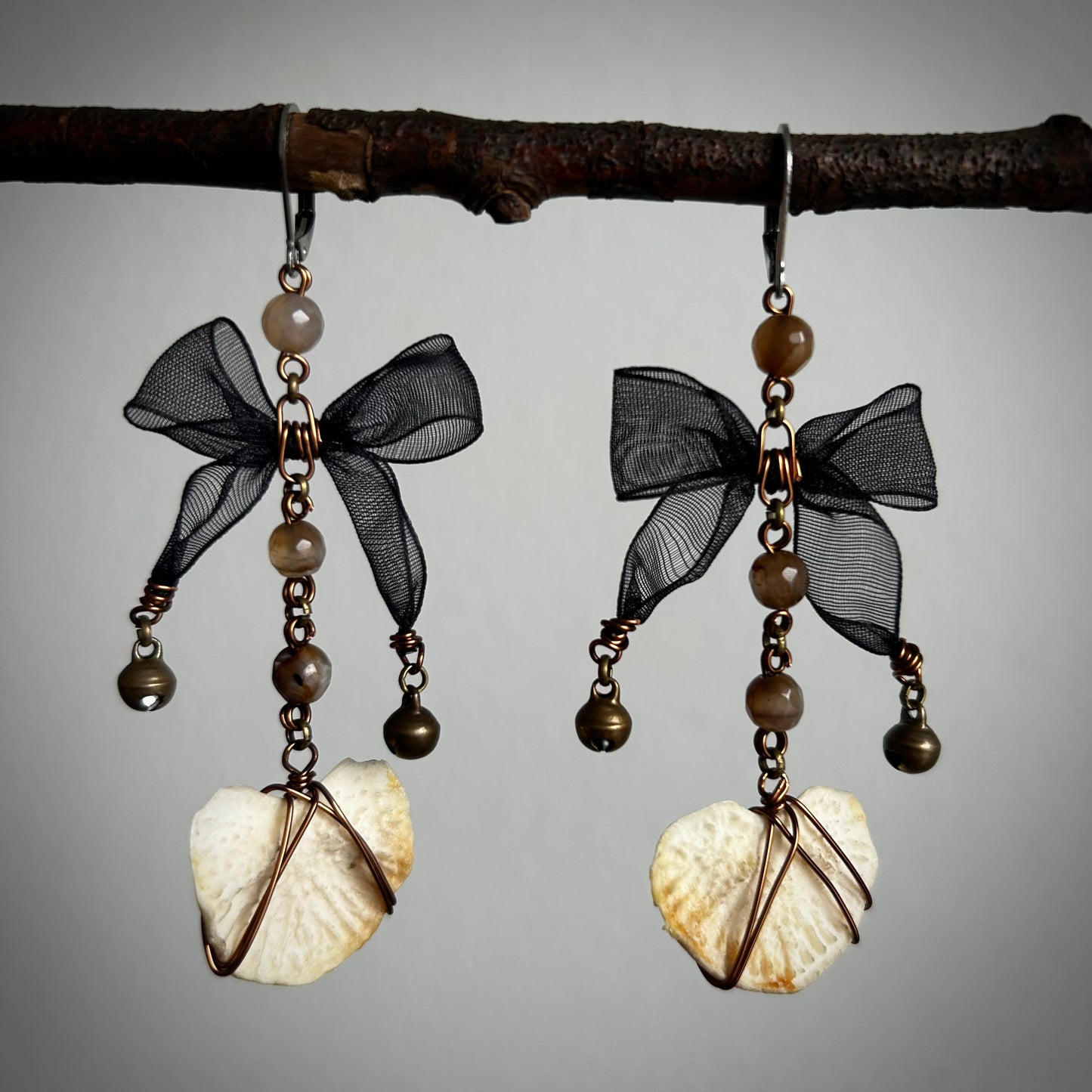 Bow Vertebrae Earrings 3