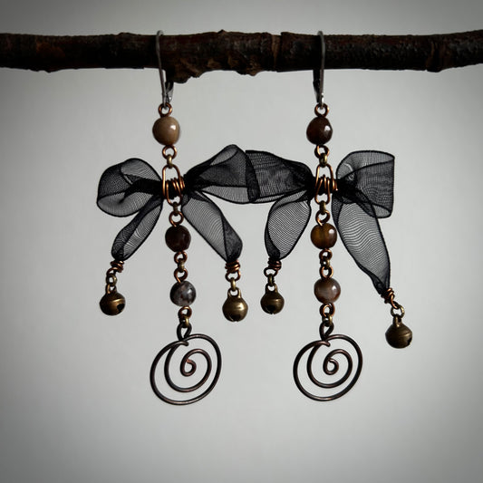 Spiral Bow Earrings 1