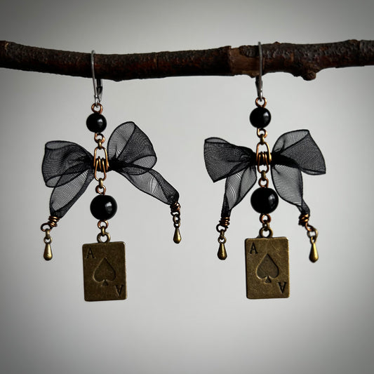 Ace Bow Earrings 2