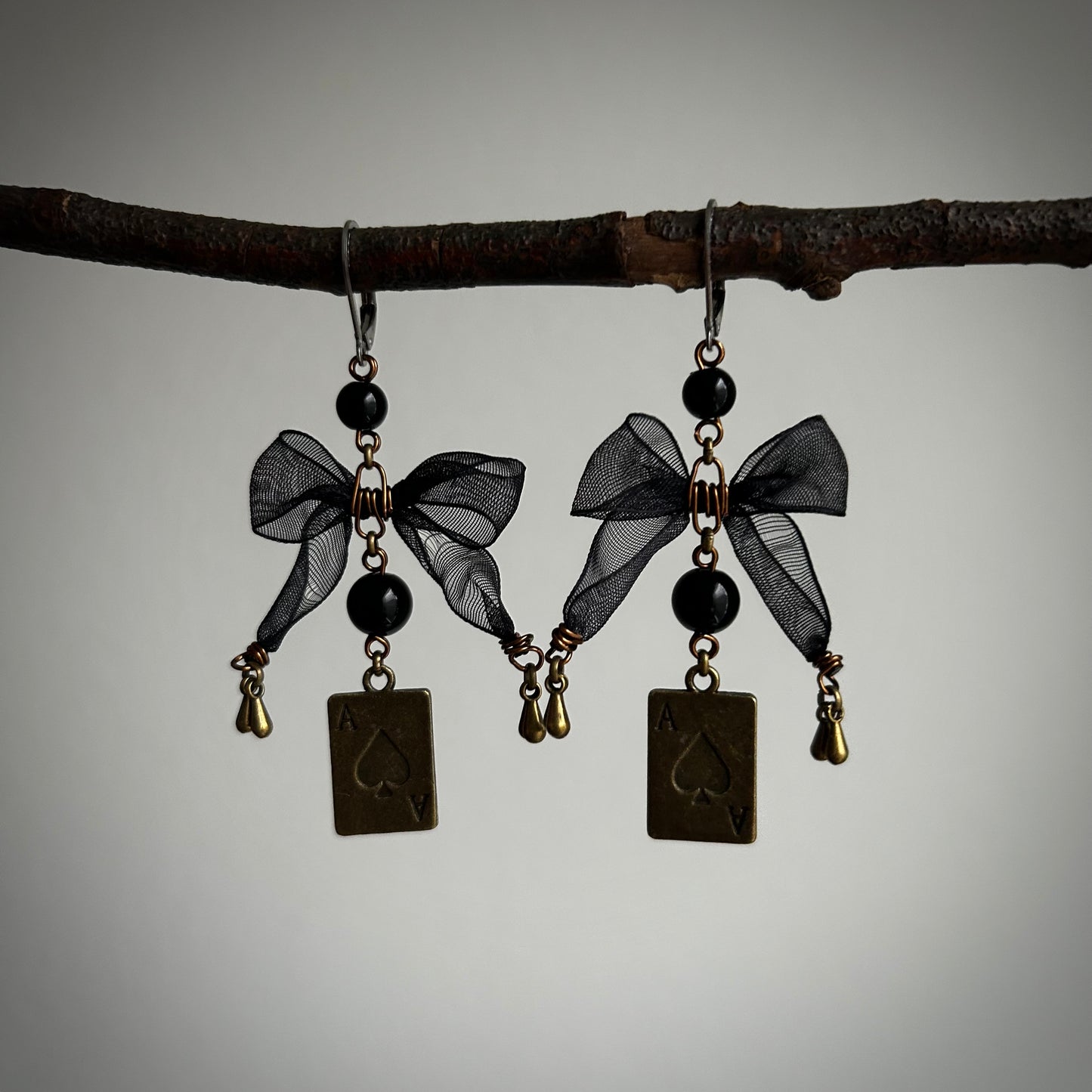 Ace Bow Earrings